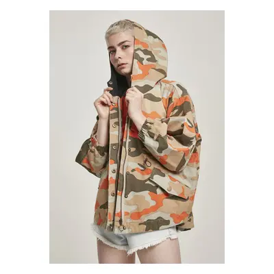 Urban Classics Ladies Oversized Camo Parka Jacket brick camo