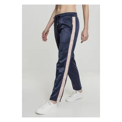 Urban Classics Ladies Button Up Track Pants navy/lightrose/white