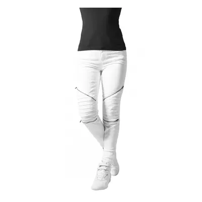 Urban Classics Ladies Stretch Biker Pants white