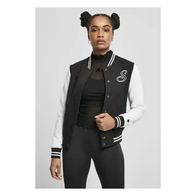 Ladies Starter Sweat College Jacket black/white