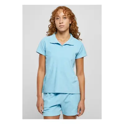 Urban Classics Ladies Towel Polo Tee balticblue