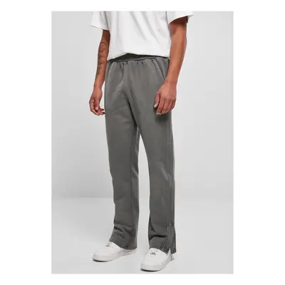 Urban Classics Heavy Terry Garment Dye Slit Sweatpants darkshadow