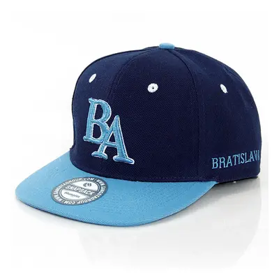 GangstaGroup BA Bratislava Logo Snapback Cap Navy Light Blue