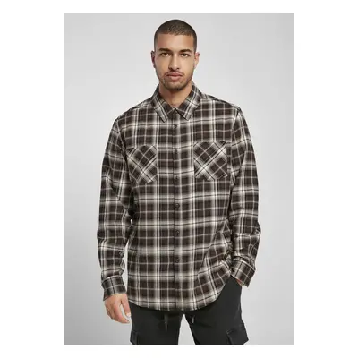 Urban Classics Checked Roots Shirt darkground/warmsand