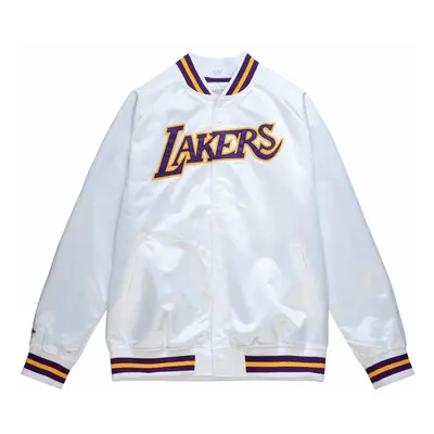 Mitchell & Ness Los Angeles Lakers Lightweight Satin Jacket white