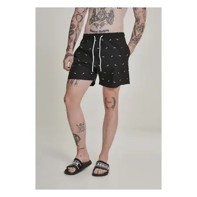 Urban Classics Embroidery Swim Shorts shark/black/white