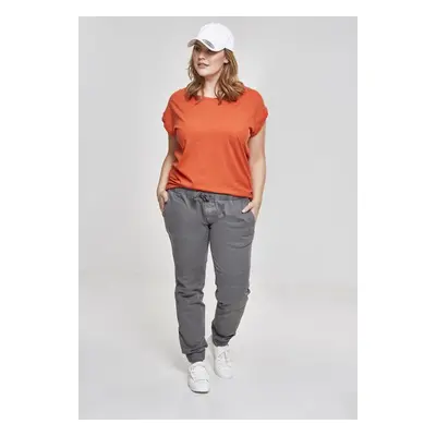 Urban Classics Ladies Extended Shoulder Tee rust orange