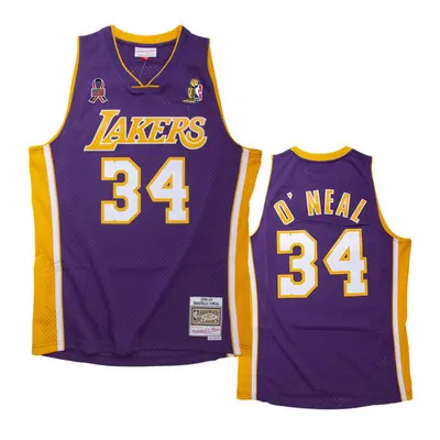 Jersey Mitchell & Ness Los Angeles Lakers #34 Shaquille O'Neal Finals Jersey purple