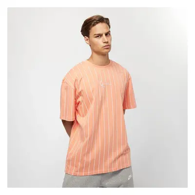 Polo Karl Kani Small Signature Pinstripe Tee Coral White