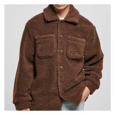 PulcsiKarl Kani Chest Signature Washed Ribstop Shirt Jacket brown