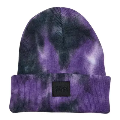 Urban Classics Tie Dye Beanie Kids ultraviolet/darkgrey