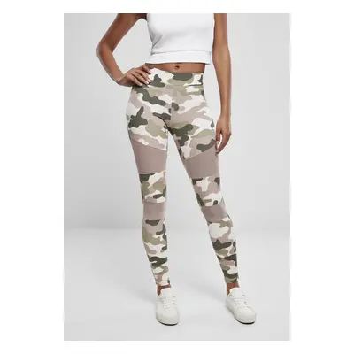 Urban Classics Ladies Camo Tech Mesh Leggings duskrose camo