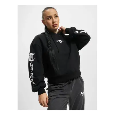 Thug Life Caution Hoody black