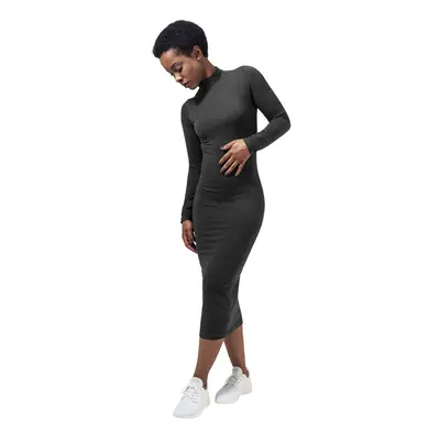 Urban Classics Ladies Turtleneck L/S Dress charcoal