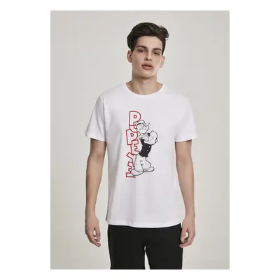 Mr. Tee Popeye Standing Tee white