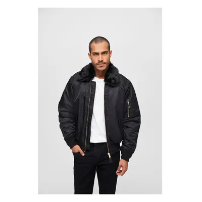 Brandit MA2 Jacket Fur Collar black