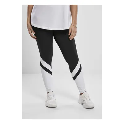 Urban Classics Ladies Arrow High Waist Leggings black/white