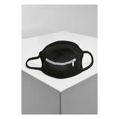 Mr. Tee Zip Smile Face Mask black