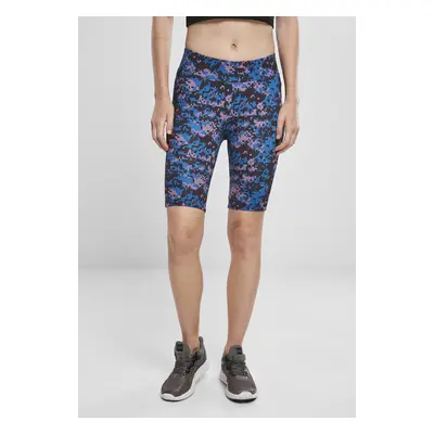 Urban Classics Ladies High Waist Camo Tech Cycle Shorts digital duskviolet camo