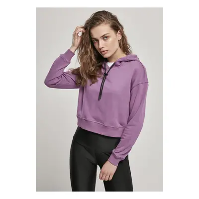 Urban Classics Ladies Short Terry Hoody duskviolet