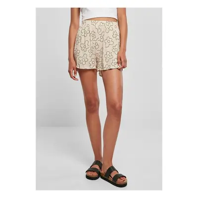 Urban Classics Ladies AOP Viscose Resort Shorts softseagrassflower