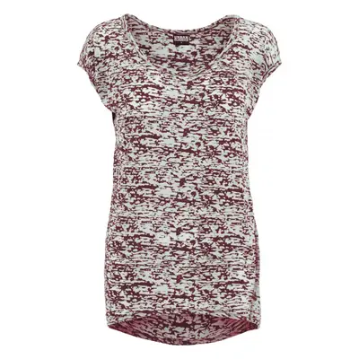 Urban Classics Ladies Burnout Tee burgundy