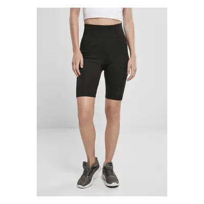 Urban Classics Ladies High Waist Branded Cycle Shorts black/black