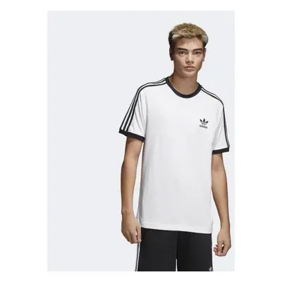 Férfi Pólo Adidas 3-Stripes Tee White