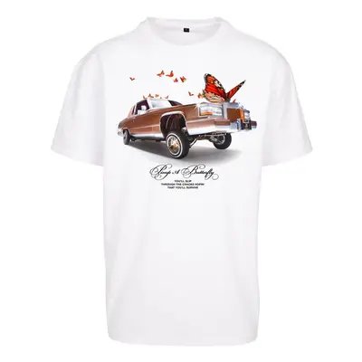 Mr. Tee Pimp a Butterfly Oversize Tee white