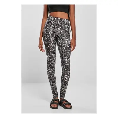 Urban Classics Ladies Soft AOP Leggings blackpaint