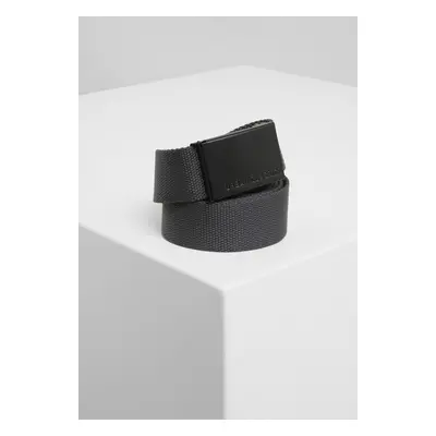 Urban Classics Canvas Belts charcoal/black