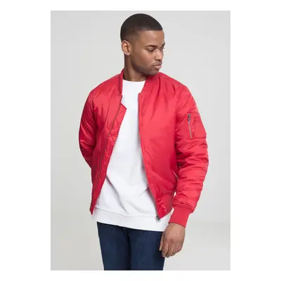 Urban Classics Basic Bomber Jacket fire red