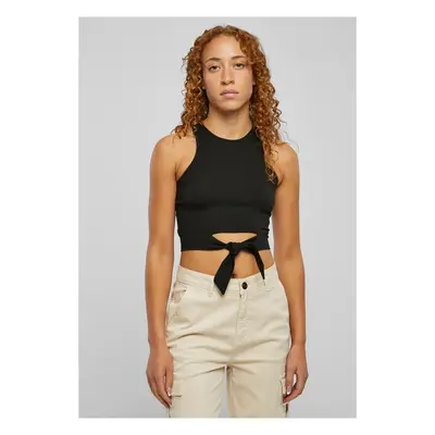 Urban Classics Ladies Cropped Knot Top black