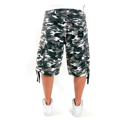 2-Pac Enemy Cargo Shorts White Camo