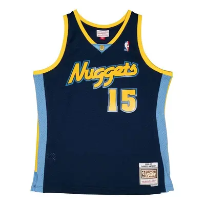 Mitchell & Ness Denver Nuggets #15 Carmelo Anthony Alternate Jersey navy