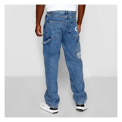 Nadrág Karl Kani Retro Tapered Workwear Denim vintage dark indigo