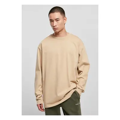 Urban Classics Heavy Oversized Garment Dye Longsleeve unionbeige