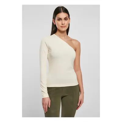 Urban Classics Ladies Asymmetric Longsleeve whitesand