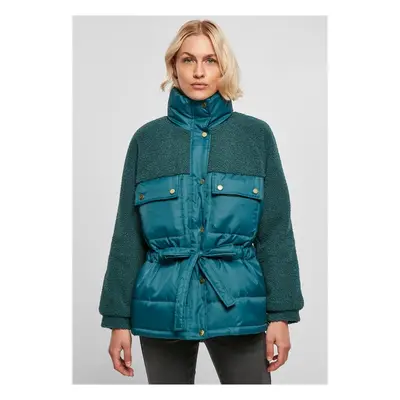 Urban Classics Ladies Sherpa Mix Puffer Jacket jasper