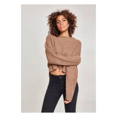 Urban Classics Ladies Wide Oversize Sweater taupe