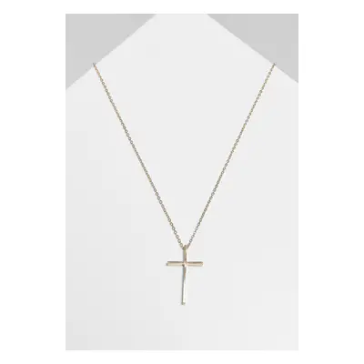 Urban Classics Big Basic Cross Necklace gold