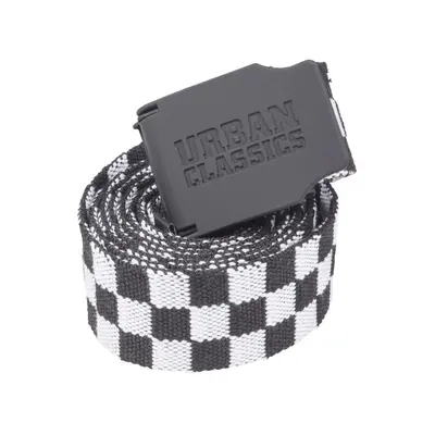 Urban Classics UC Canvas Belt Checkerboard 150cm black/white