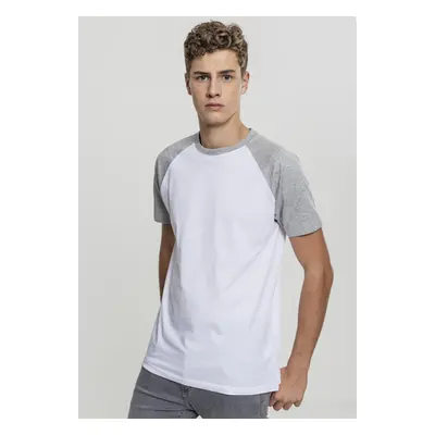 Urban Classics Raglan Contrast Tee wht/gry