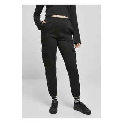 Urban Classics Ladies High Waits Cargo Sweat Pants black