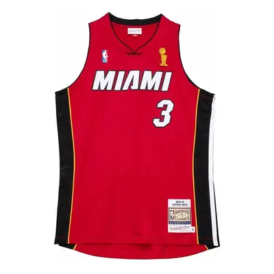 Jersey Mitchell & Ness Miami Heat #3 Dywane Wade Alternate Finals Jersey scarlet