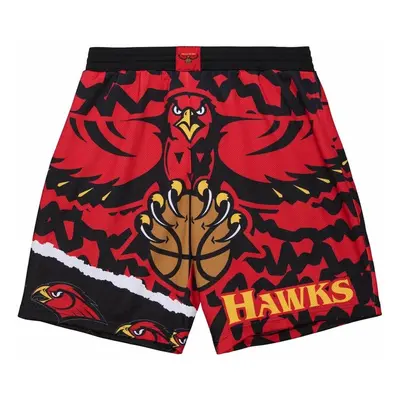 Mitchell & Ness shorts Atlanta Hawks Jumbotron 2.0 Submimated Mesh Shorts red/black