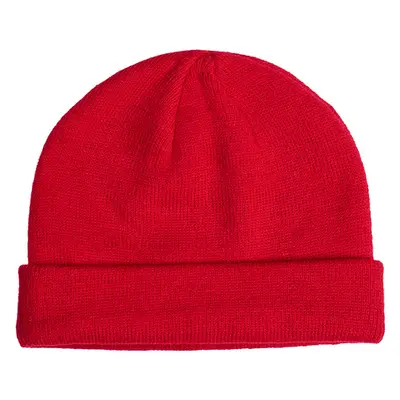 Urban Classics Short Cuff Knit Beanie red