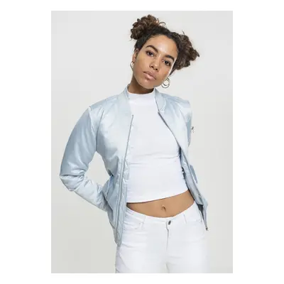 Urban Classics Ladies Satin Bomber Jacket babyblue