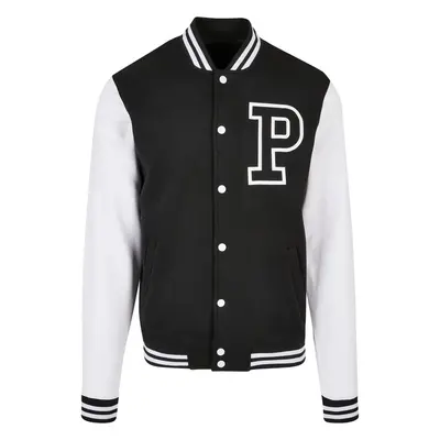 Mr. Tee Pray College Jacket blk/wht