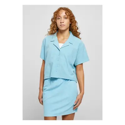 Urban Classics Ladies Towel Resort Shirt balticblue